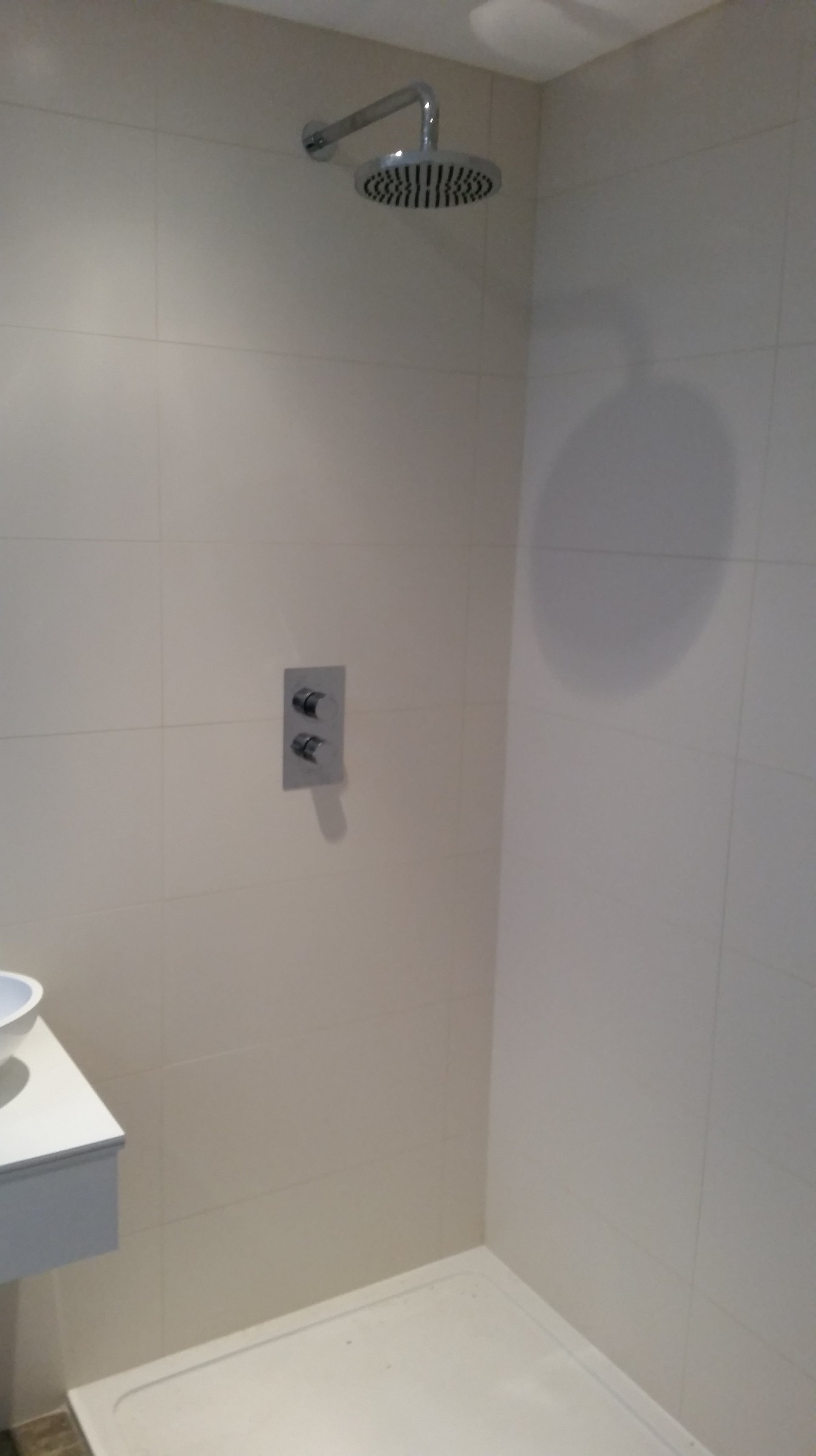 Spacious new shower room